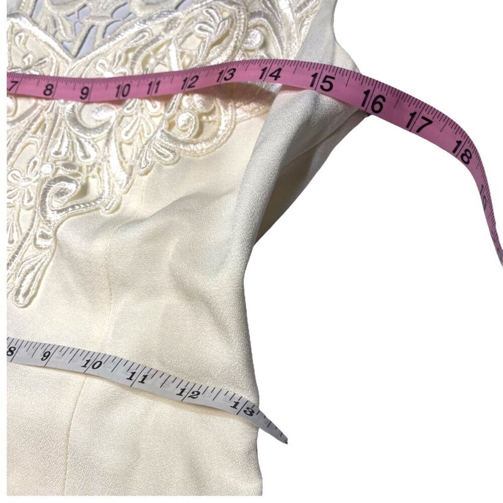 Jessica McClintock Bridal Maxi Wedding Dress with Train Vintage Ladies Size SM - Picture 12 of 15